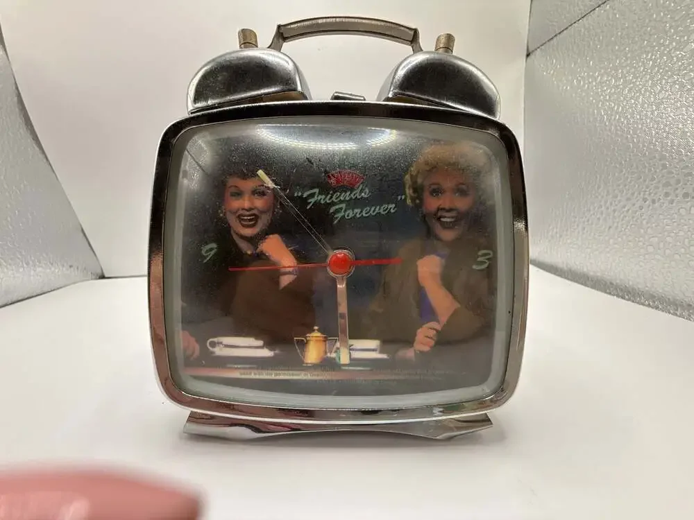 Vintage I Love Lucy Friends Forever Twin Bell Alarm Clock